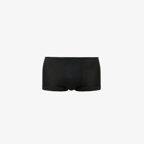 

Облегающие плавки из хлопкового джерси Zimmerli, черный