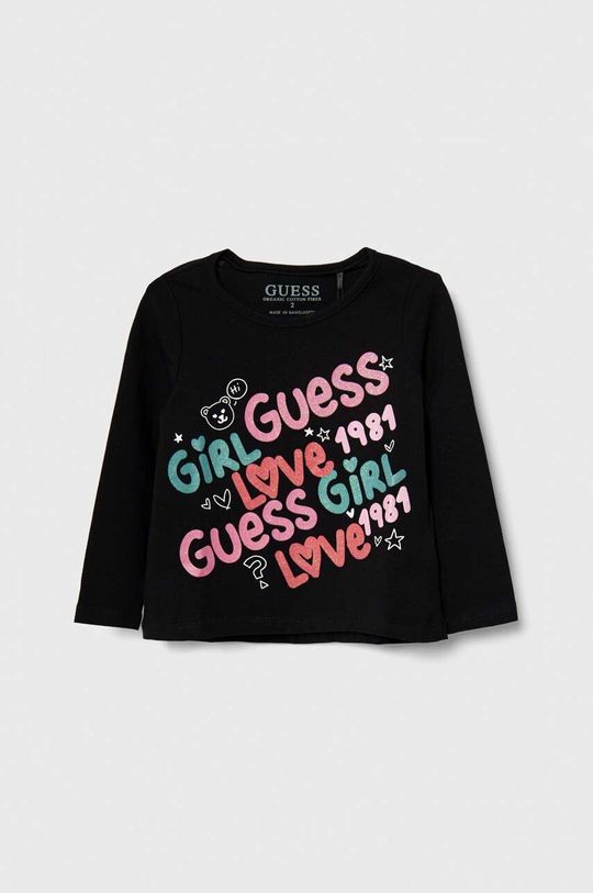 

Лонгслив Guess для детей, черный