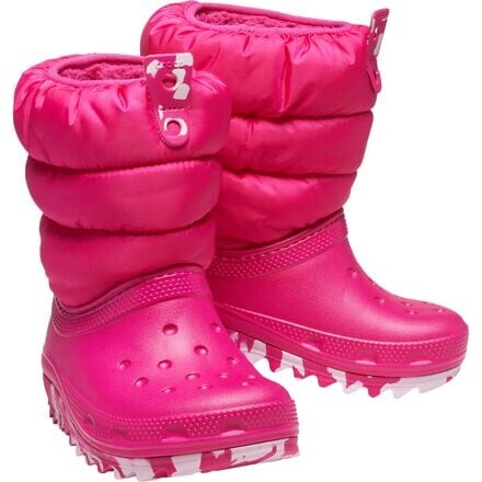 

Классические ботинки Neo Puffy — детские Crocs, цвет Candy Pink