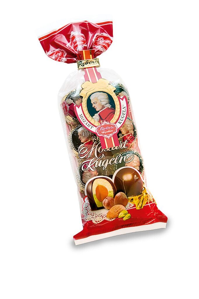 

Mozart Kugel Confiserie пакетик из 8 штук с нежным альпийским молочным шоколадом 160г Paul Reber