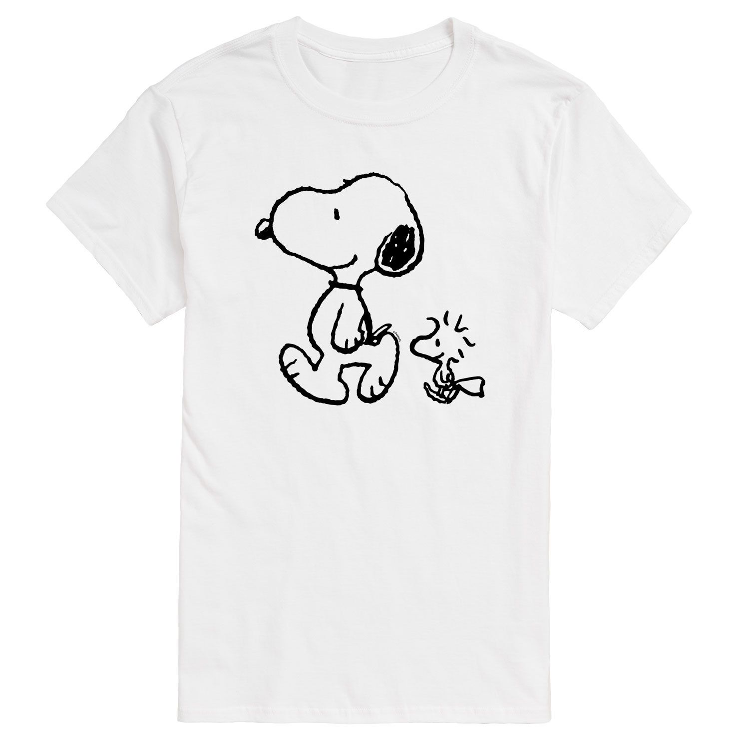 Мужская футболка Peanuts Snoopy Woodstock Walking Licensed Character мужская футболка peanuts snoopy and woodstock smores licensed character