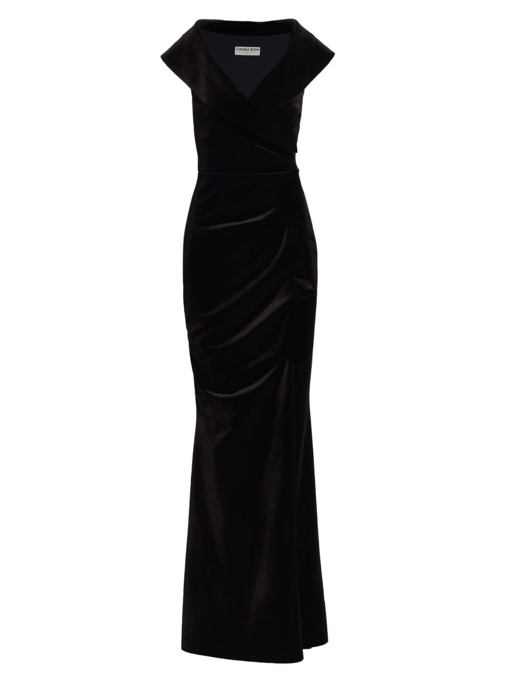 

Бархатное платье с V-образным вырезом Chiara Boni La Petite Robe, неро