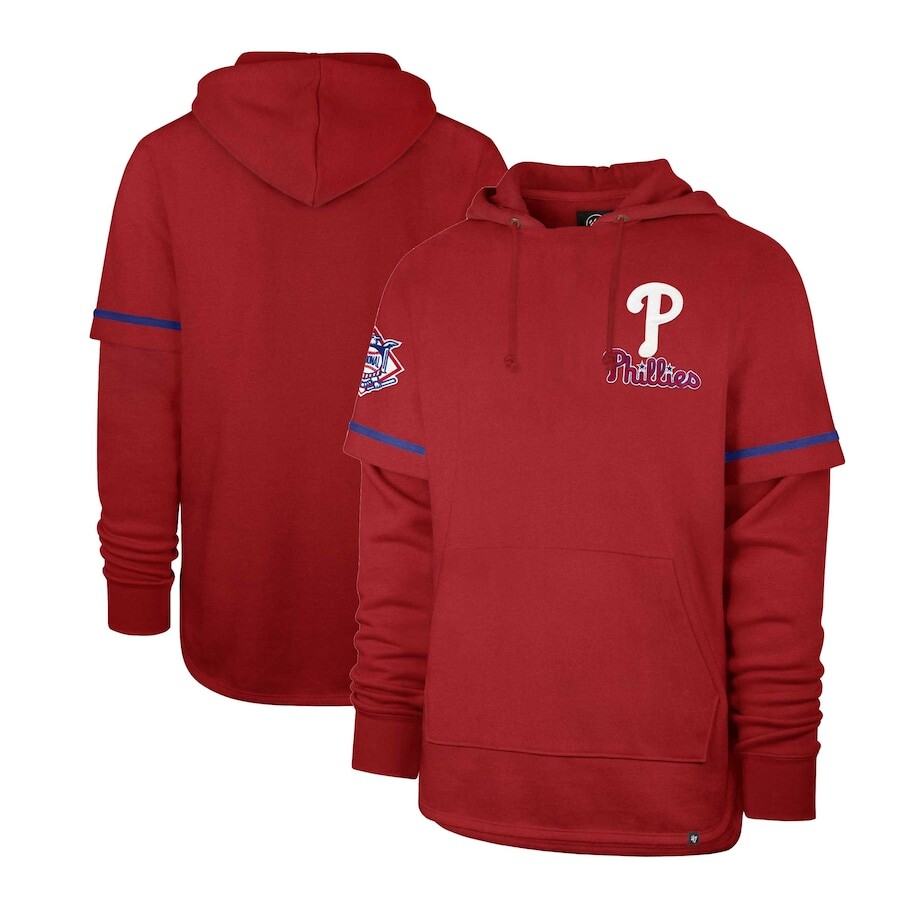 

Пуловер с капюшоном 47 Philadelphia Phillies, красный