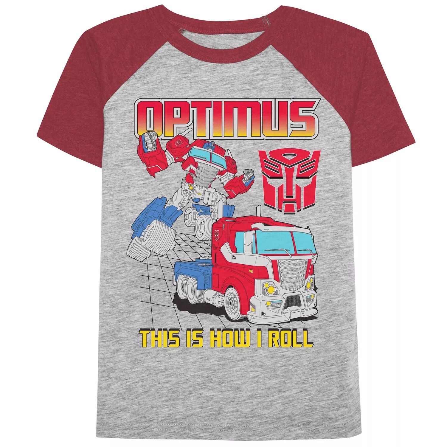 

Футболка Jumping Beans Transformers Optimus Prime для мальчиков 4–12 лет с рисунком реглан Jumping Beans