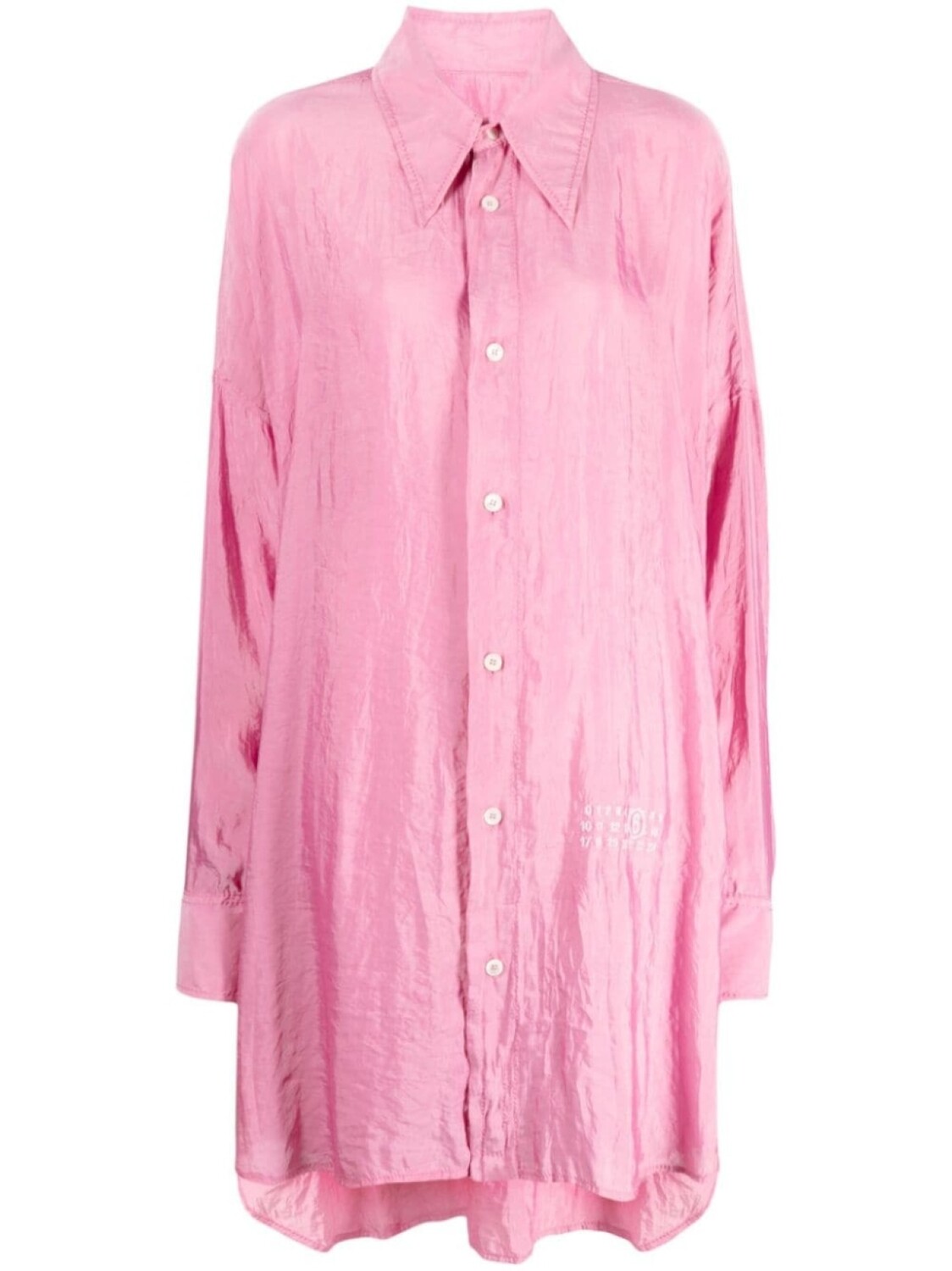 

MM6 Maison Margiela рубашка с длинными рукавами, розовый