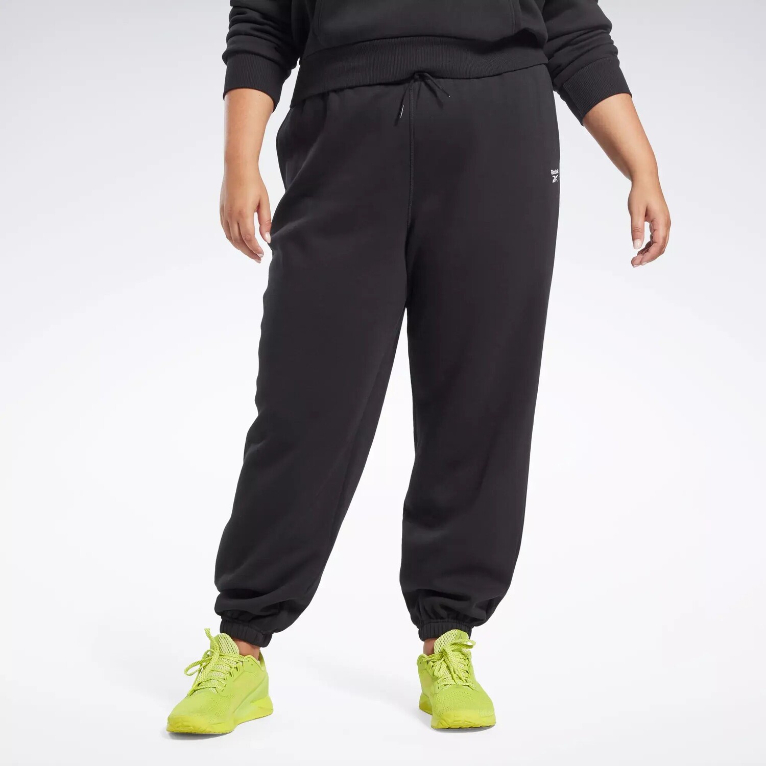 

Флисовые джоггеры Identity (большие размеры) Reebok, черный