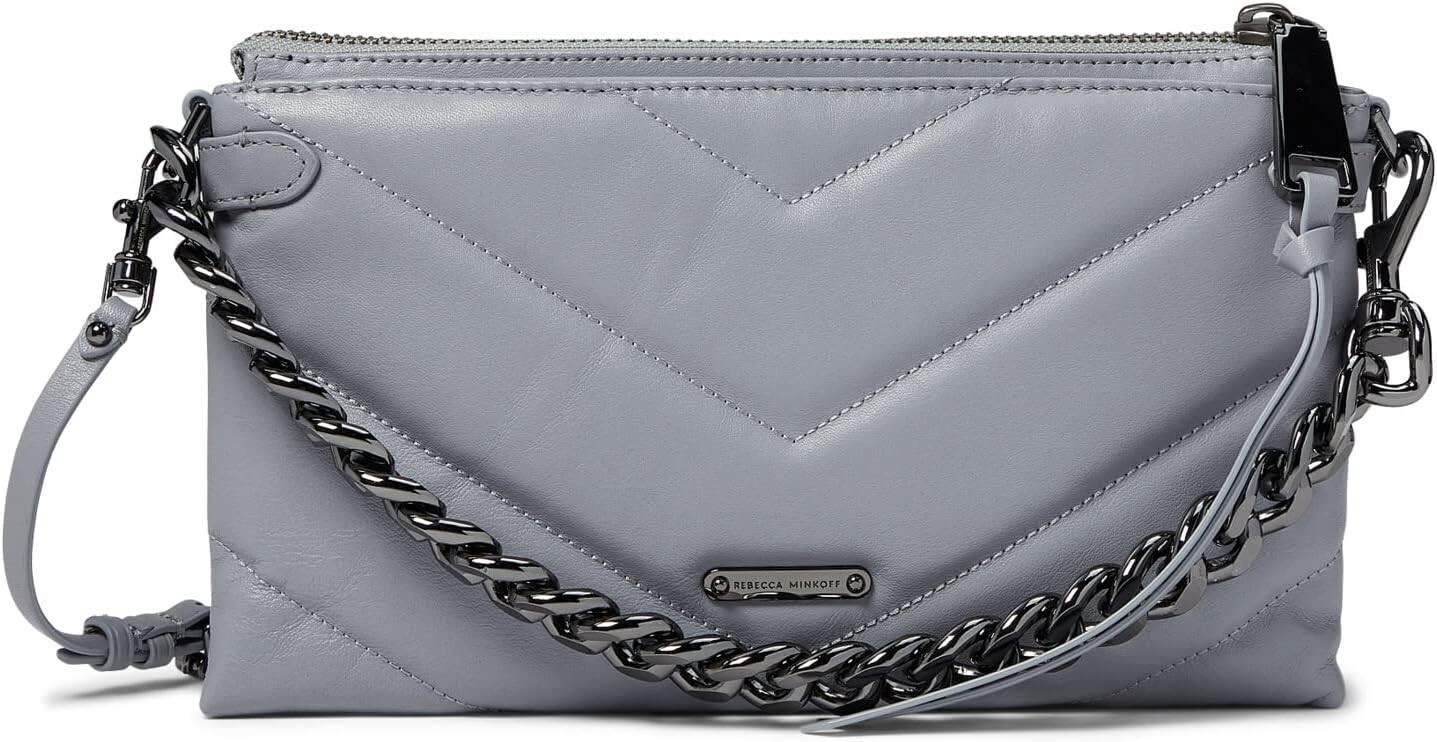 

Сумка через плечо Edie Maxi среднего размера Rebecca Minkoff, цвет Smoke