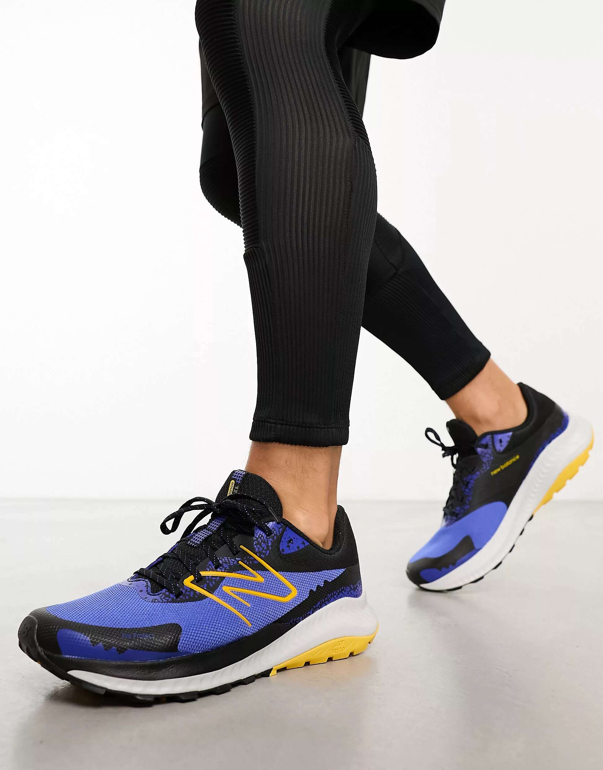 Синие кроссовки New Balance Dynasoft Nitrel v5 мультиспортивная обувь new balance women s dynasoft nitrel v5 gtx черный