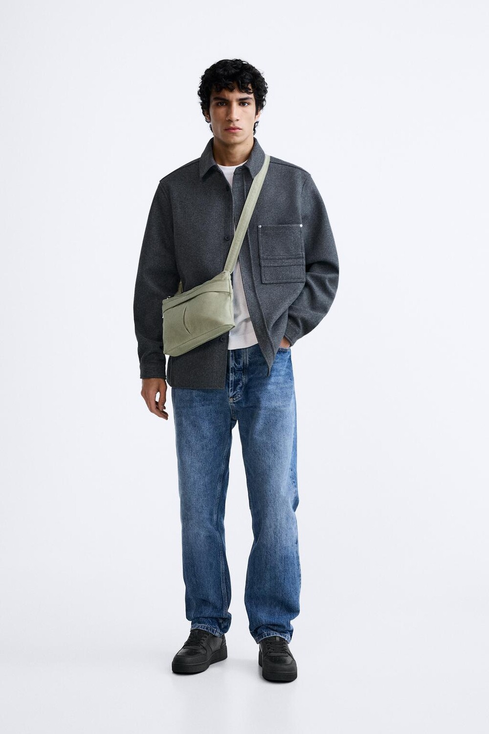 

Высокие кроссовки ретро ZARA, черный