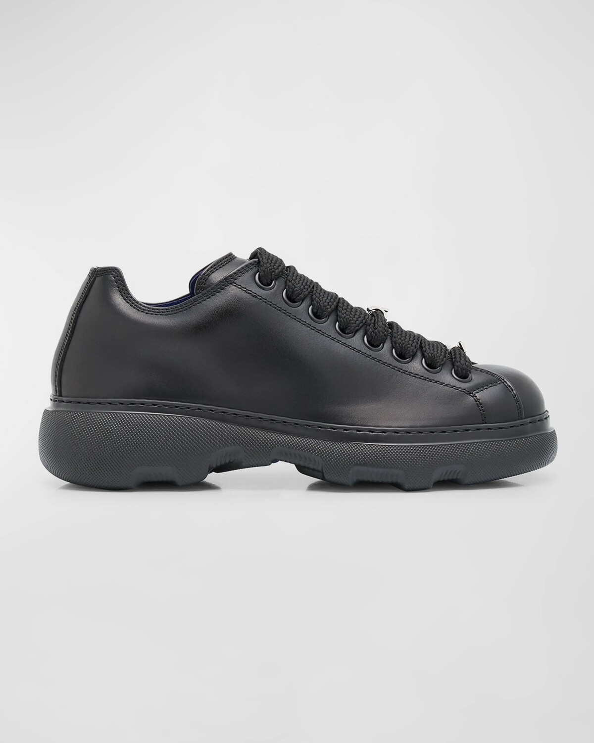 

Мужские кожаные низкие кеды Ranger Burberry, цвет Black