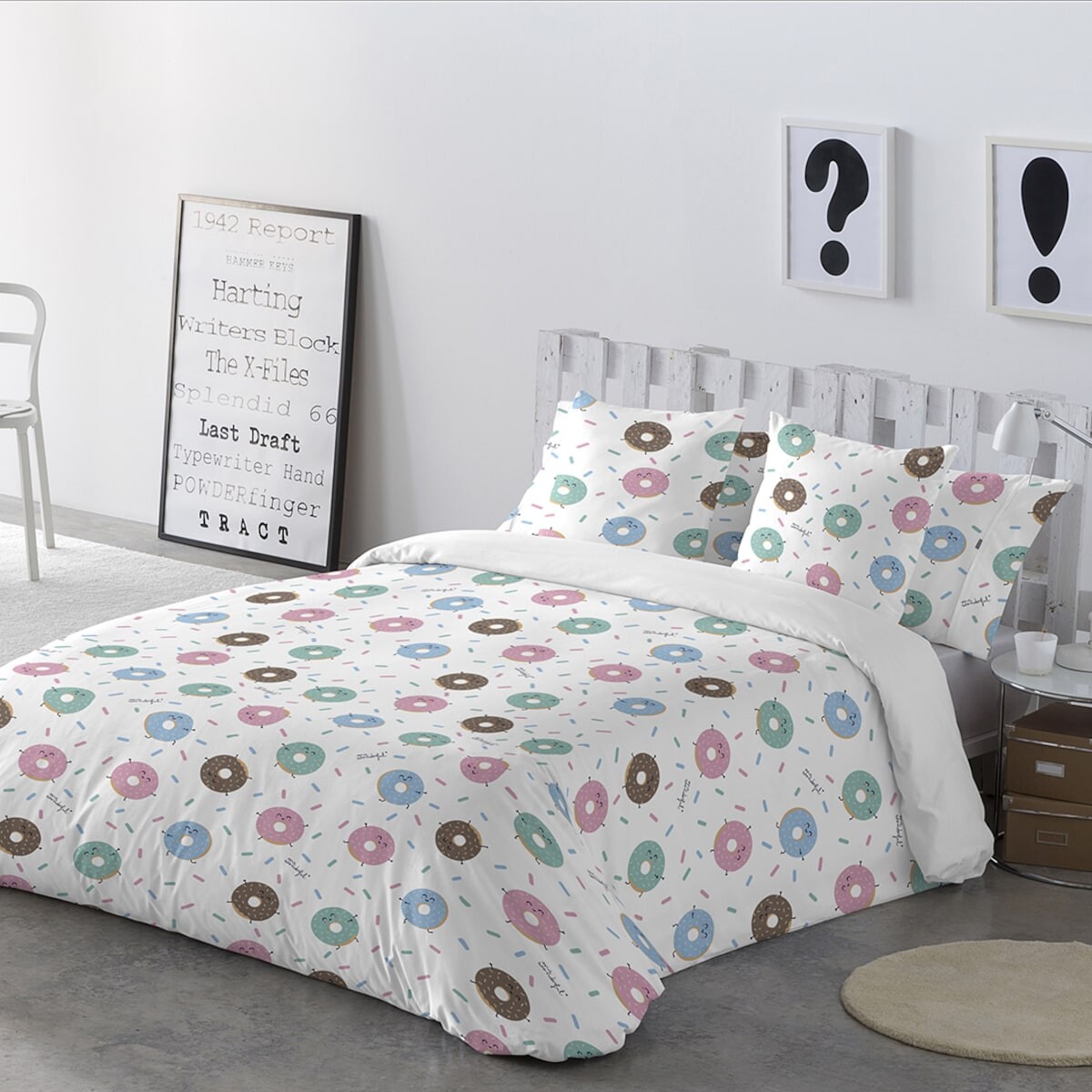 

Хлопковое пододеяльник Donuts Mr. Wonderful, разноцветные