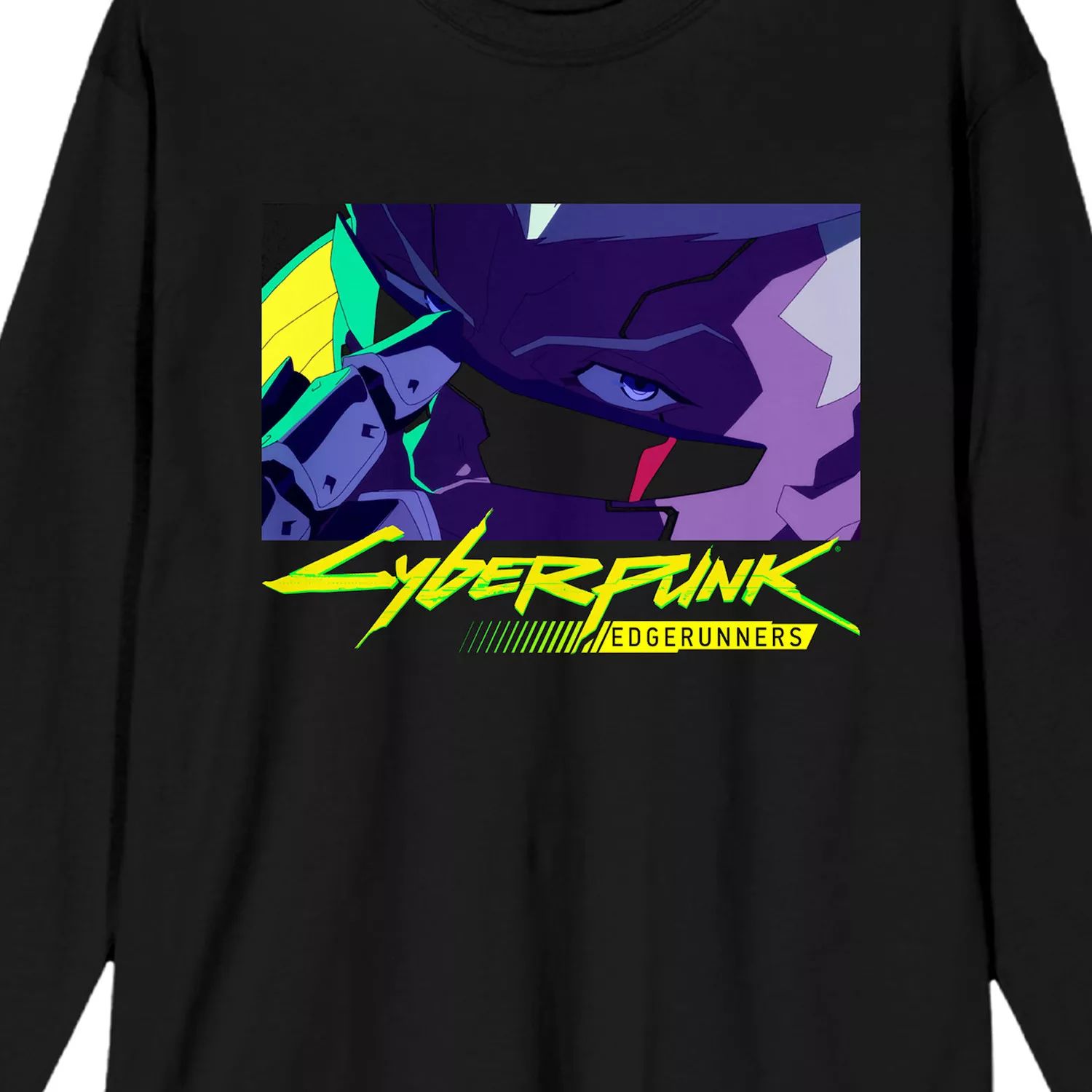 Мужская футболка с длинными рукавами и рисунком Cyberpunk EdgeRunners Licensed Character мужская футболка cyberpunk 2077 building licensed character