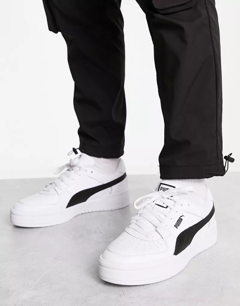 Бело-черные классические кроссовки PUMA CA Pro