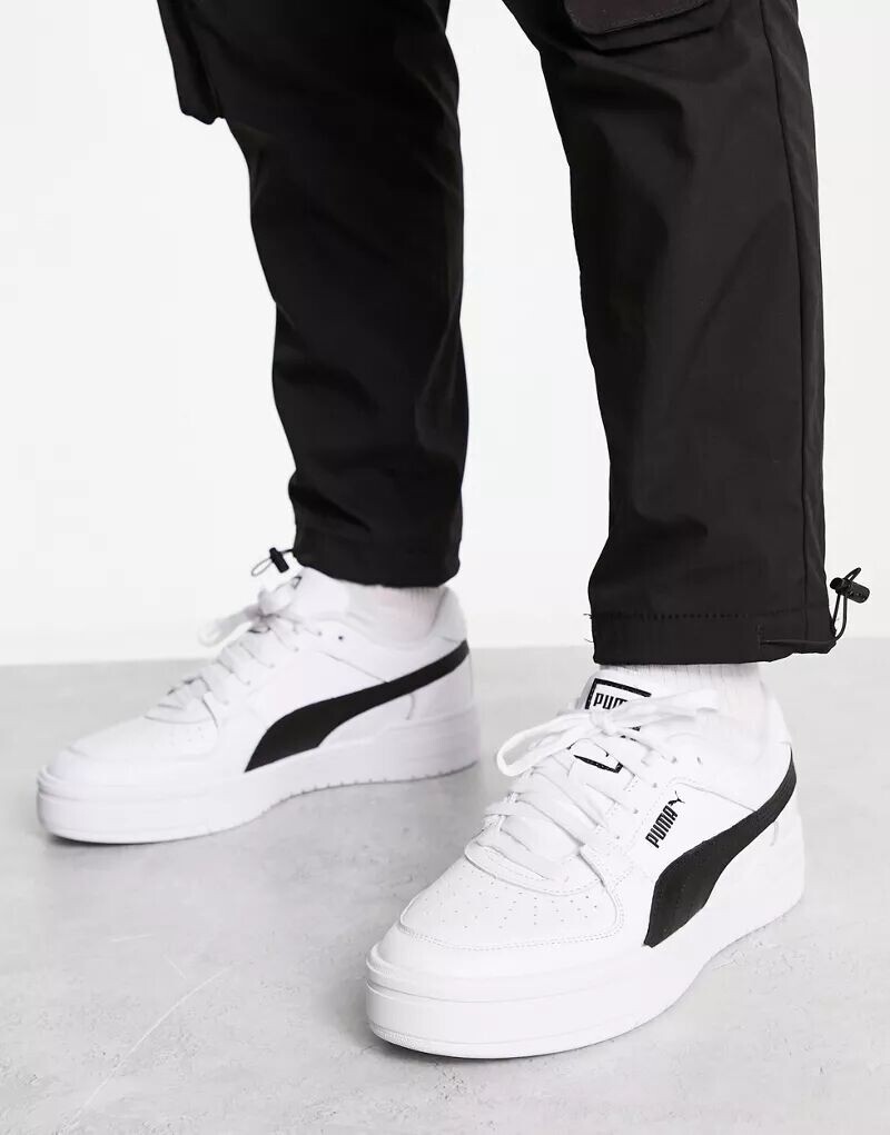 

Бело-черные классические кроссовки PUMA CA Pro