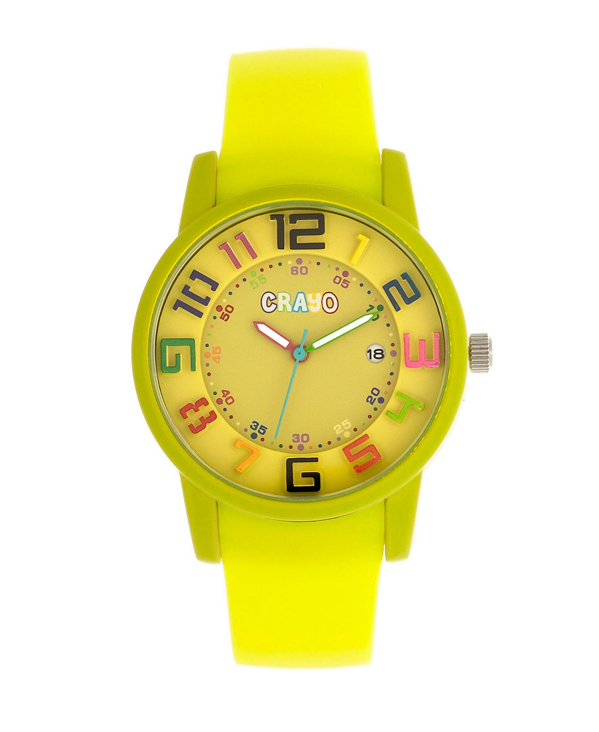 цена Часы унисекс Festival Lime на силиконовом ремешке 41 мм Crayo
