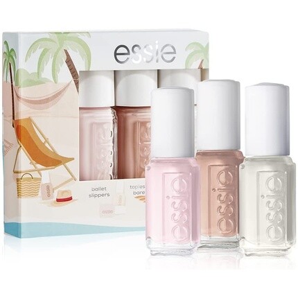 

Mini Trio, лето 2022 — балетки, топлес и босиком, зефир, Essie