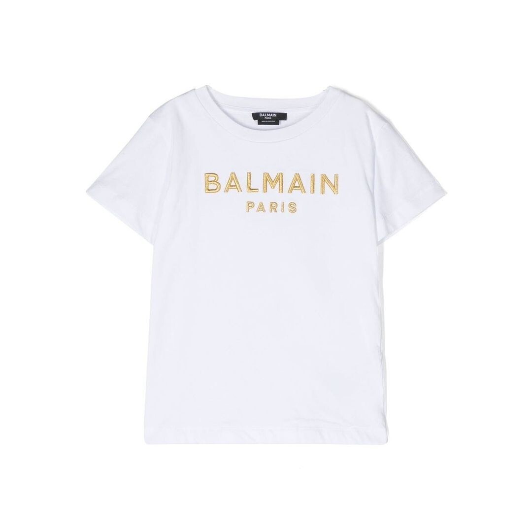 

Белая футболка с логотипом Balmain, белый