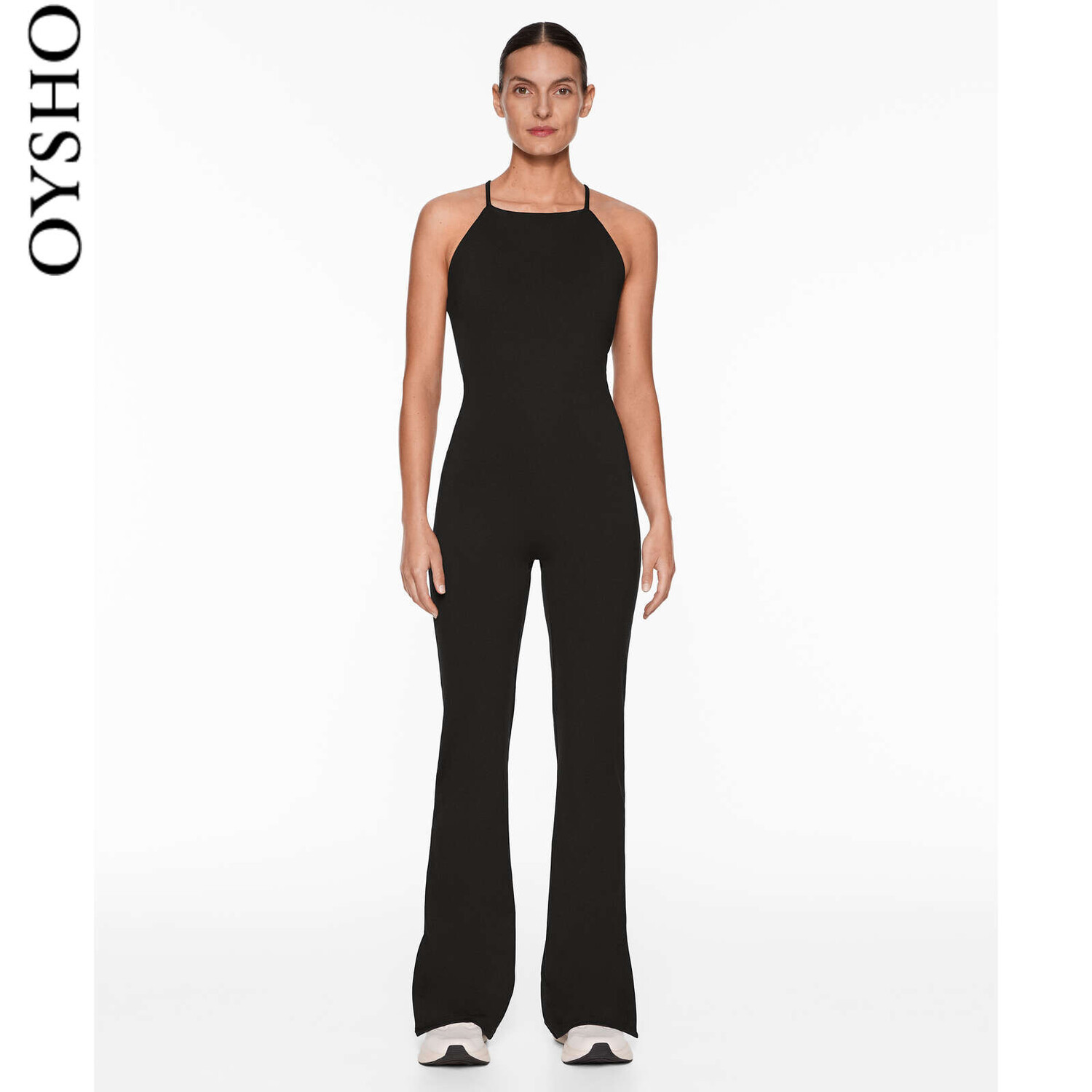 Комбинезон Oysho с открытой спиной, черный