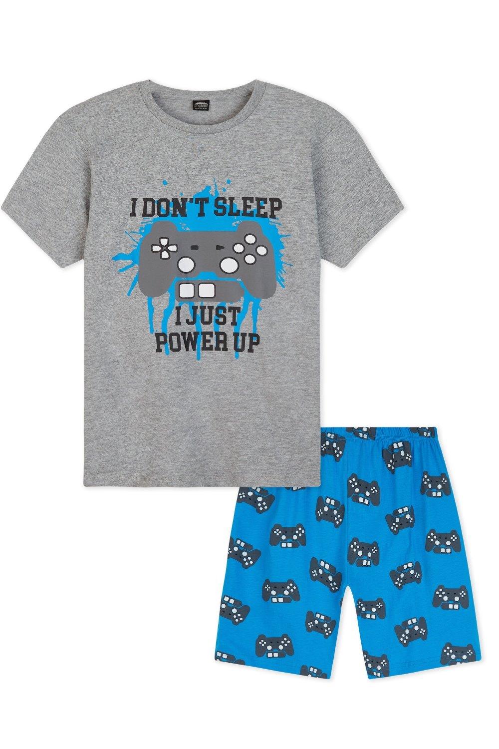 Игровой пижамный комплект «Я не сплю» CityComfort, мультиколор 2021 повседневные однотонные хлопковые пижамные комплекты для пар мужские осенние пижамы с длинным рукавом одежда для сна мужские пижамы я