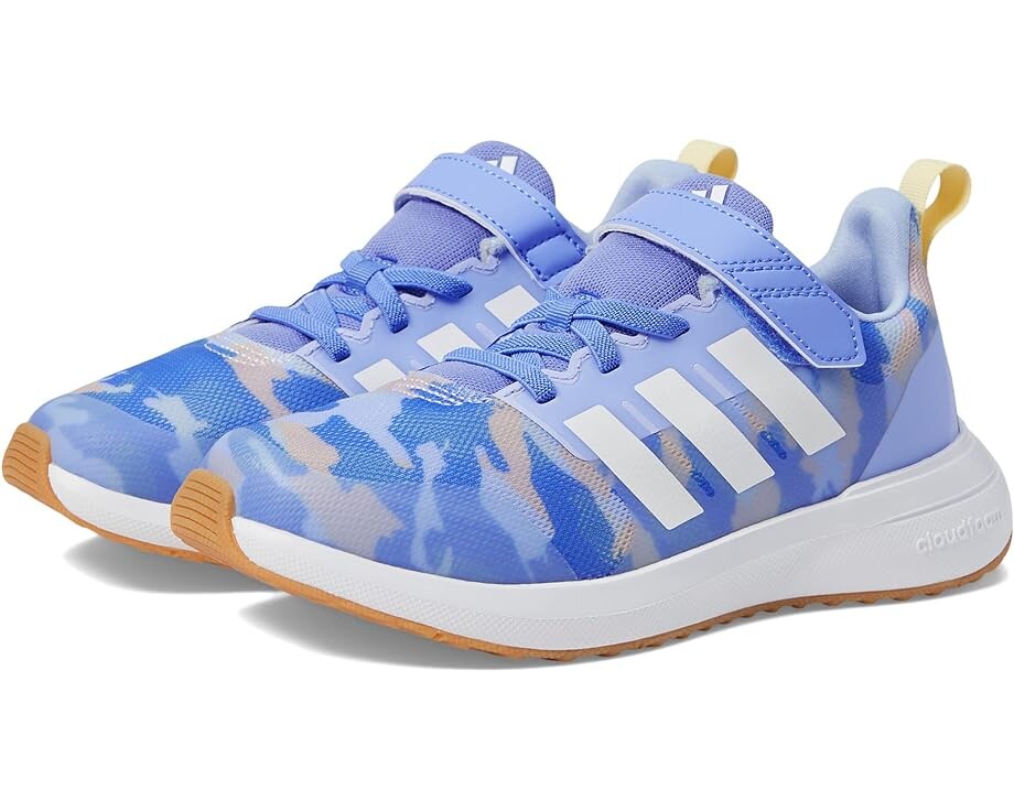 

Кроссовки Adidas Adidas Kids Fortarun 2.0 Elastic Lace Sneakers, цвет Blue Fusion/White/Almost Yellow