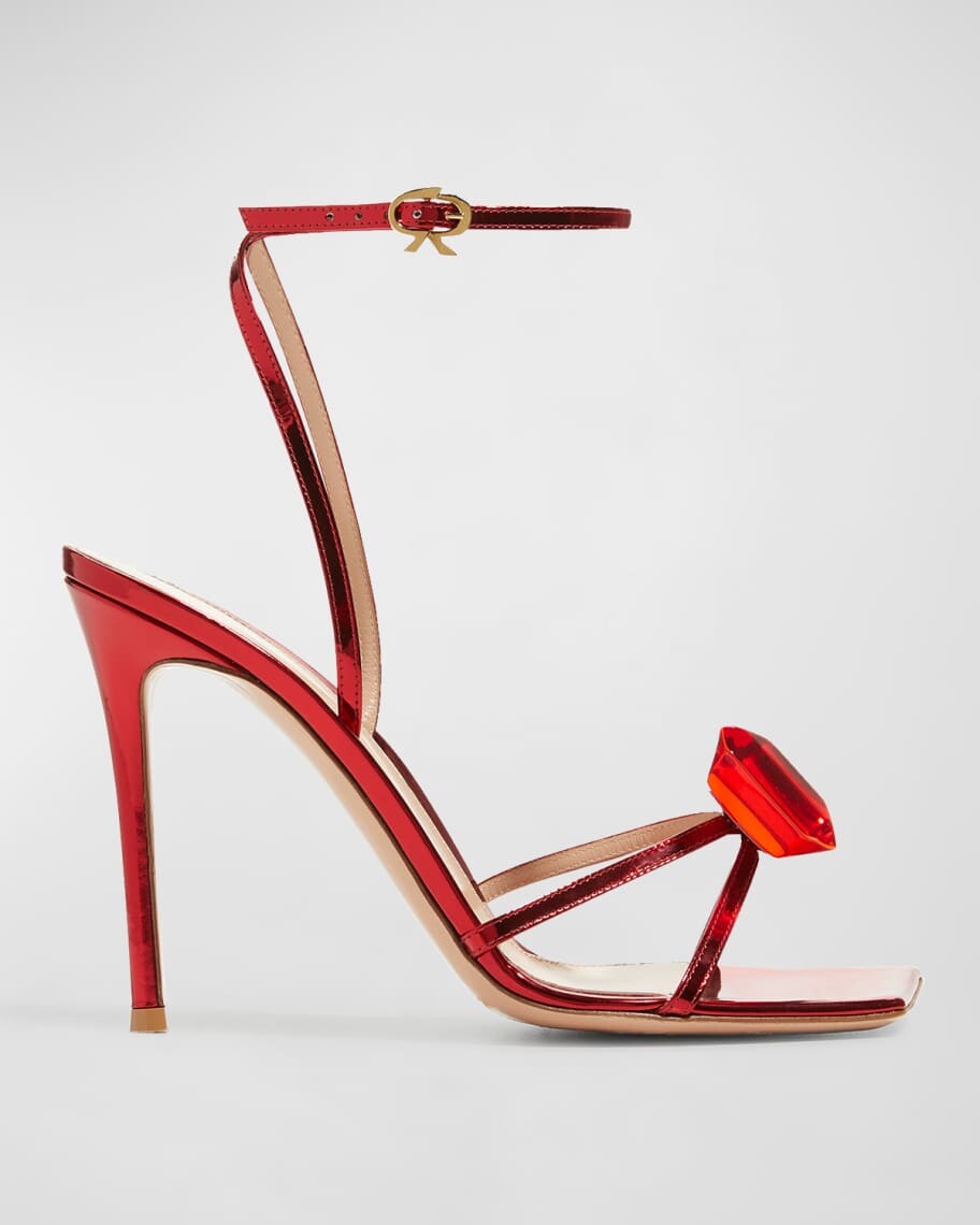 

Сандалии Jaipur Metallic Jewel с ремешком на щиколотке Gianvito Rossi