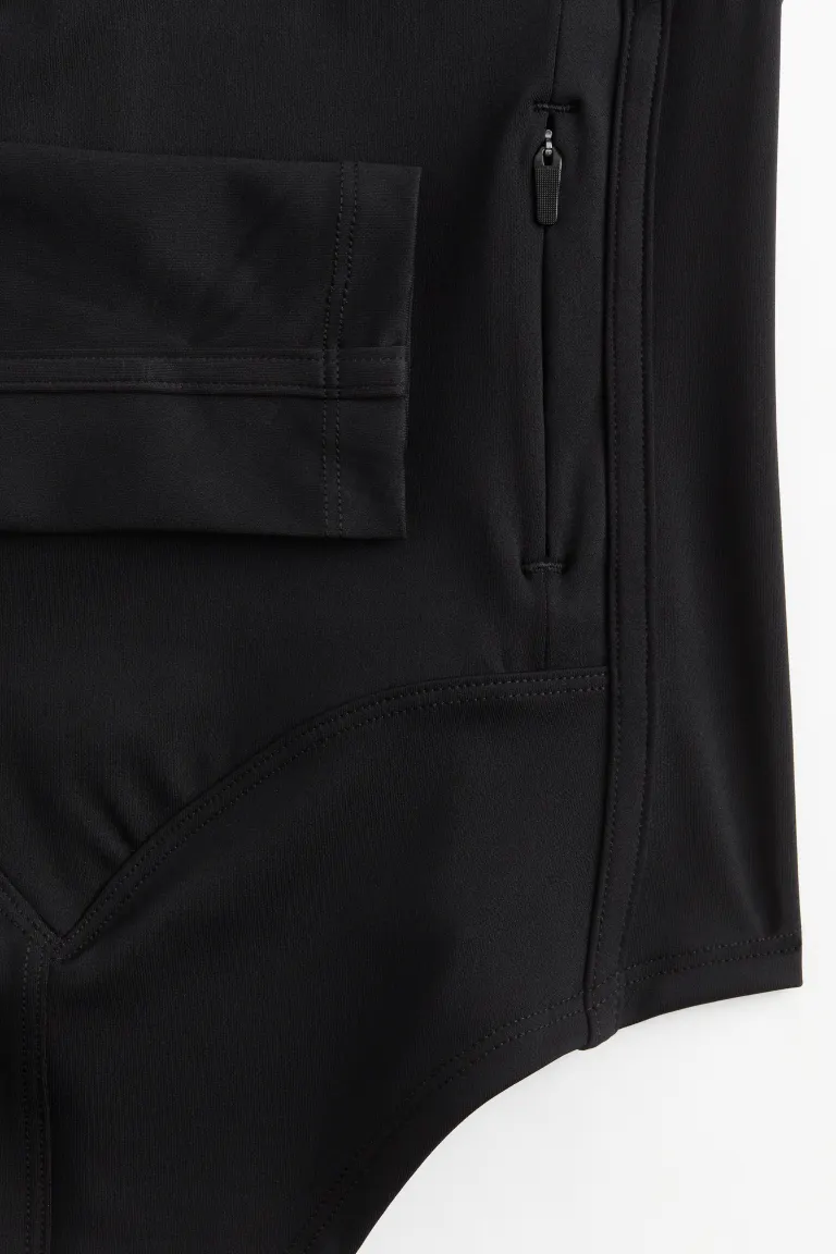 

Боди sculpting hero с длинными рукавами H&M, черный