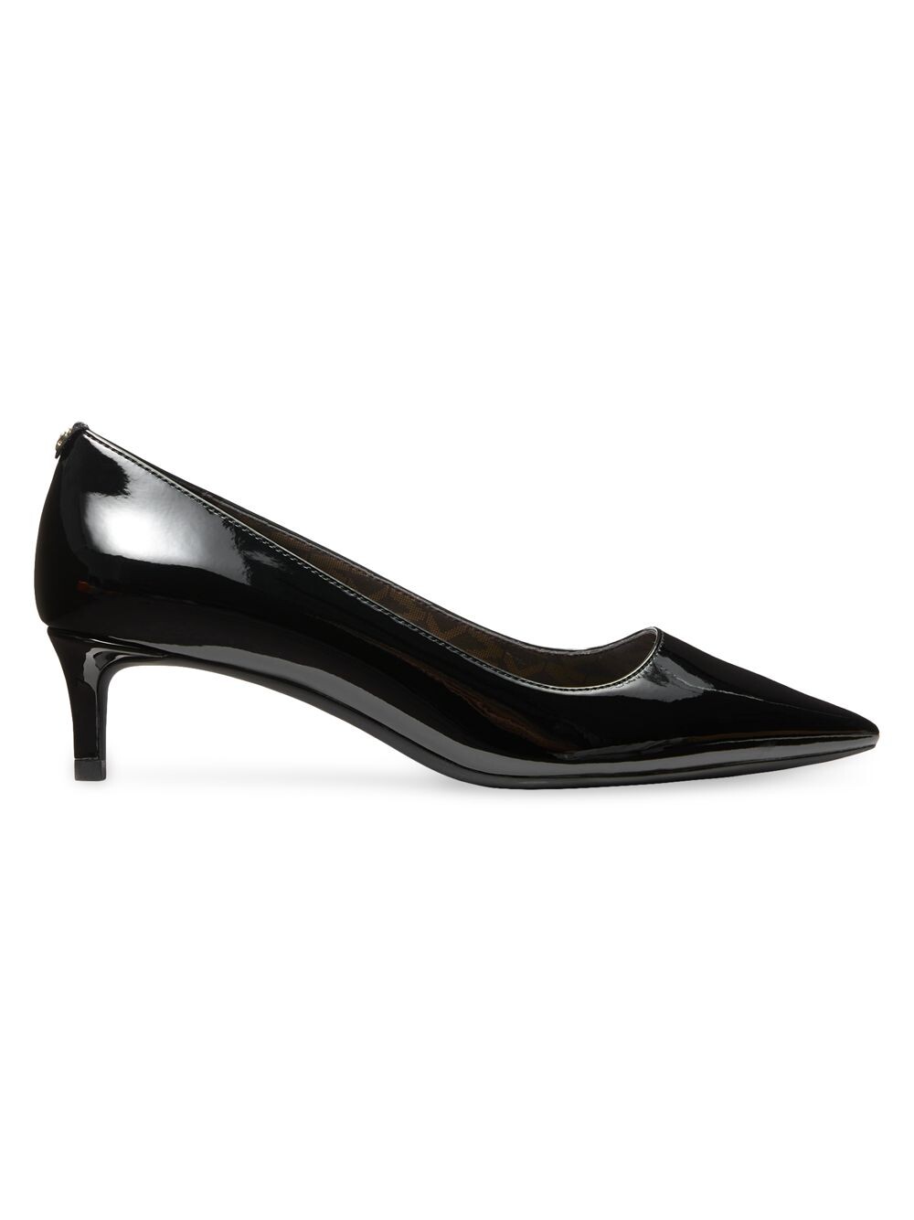 

Патентные туфли-лодочки Alina Kitten-Heel MICHAEL Michael Kors, черный