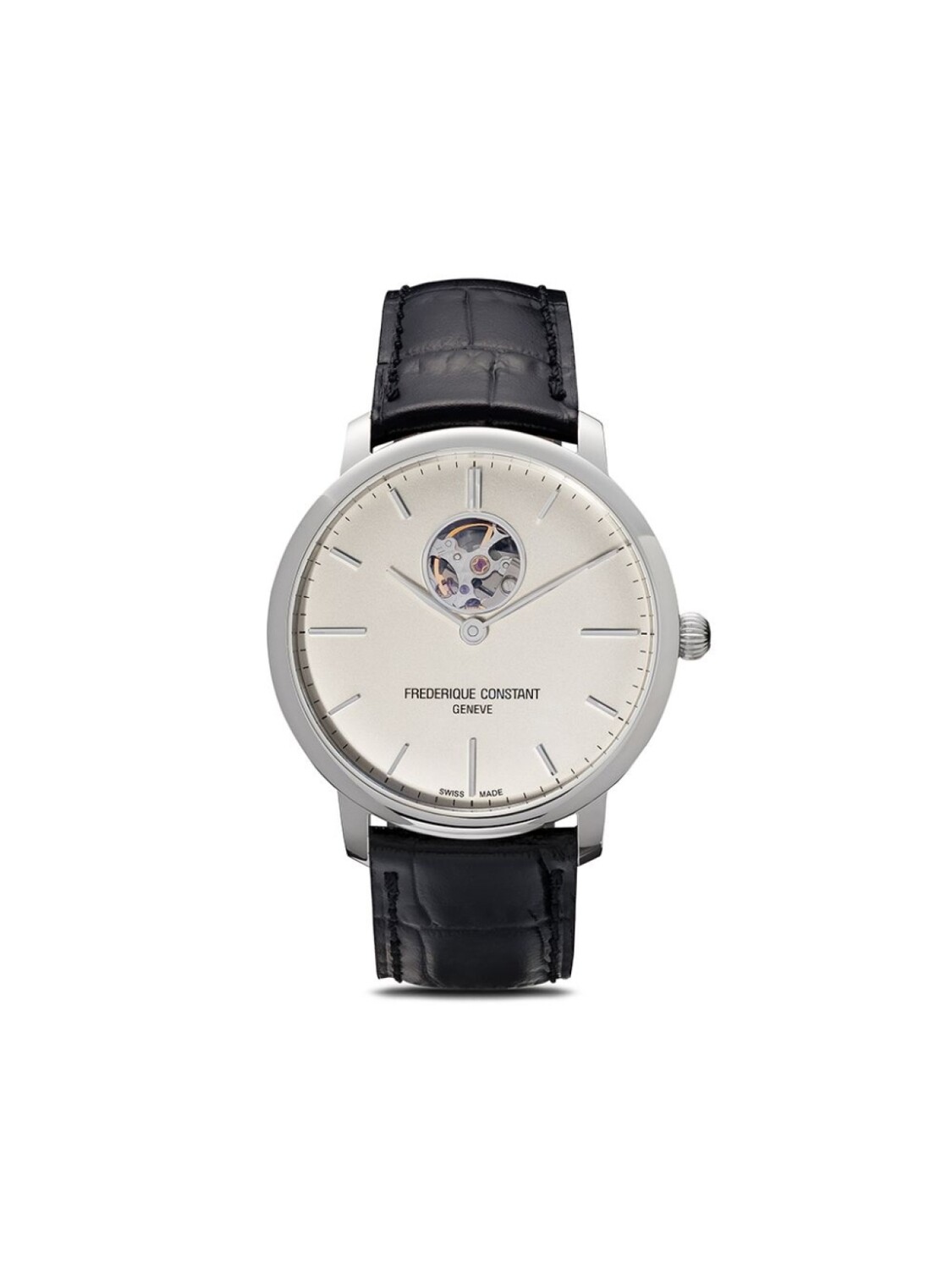 

Frederique Constant наручные часы Classics Slimline Heart Beat Automatic 40 мм, серебристый