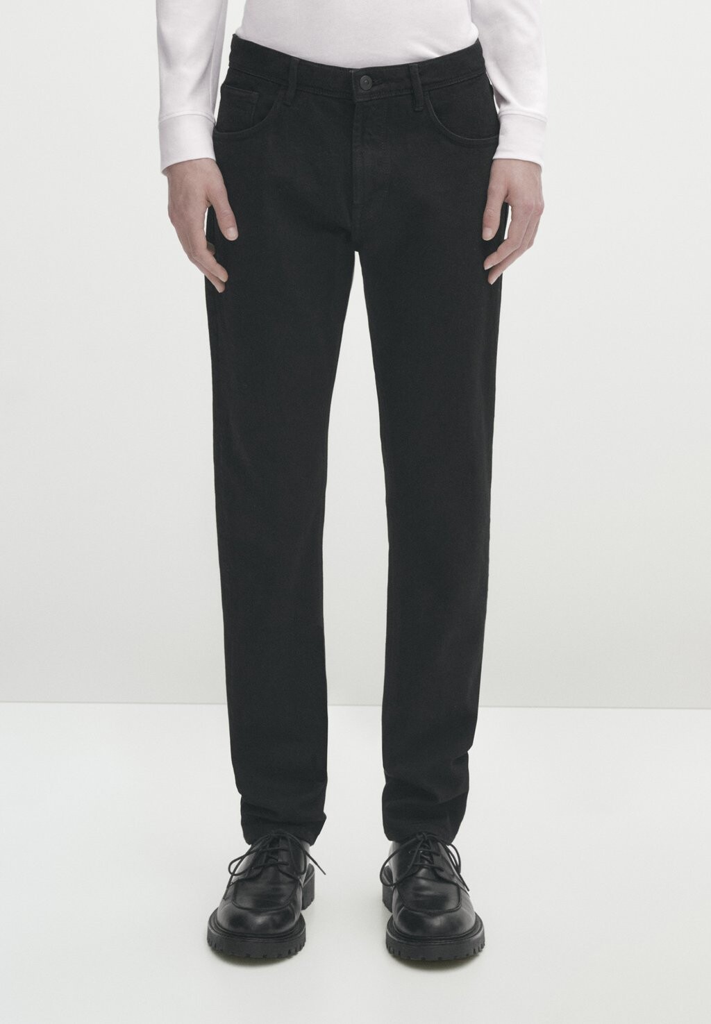 

Джинсы узкого кроя Massimo Dutti, черный