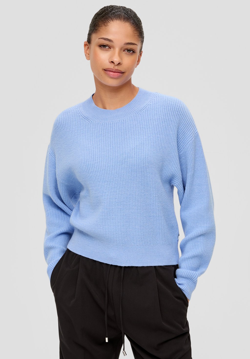 Вязаный свитер QS, цвет himmelblau