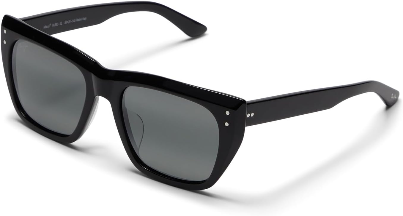 Солнцезащитные очки Aloha Lane Maui Jim, цвет Black/Neutral Grey Polarized