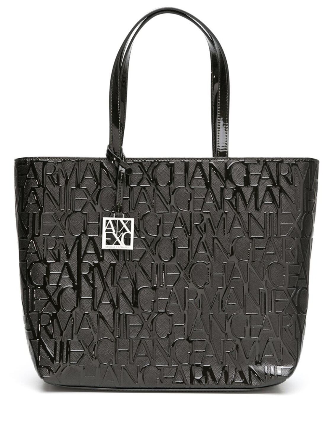 

Armani Exchange сумка-тоут с монограммой, черный