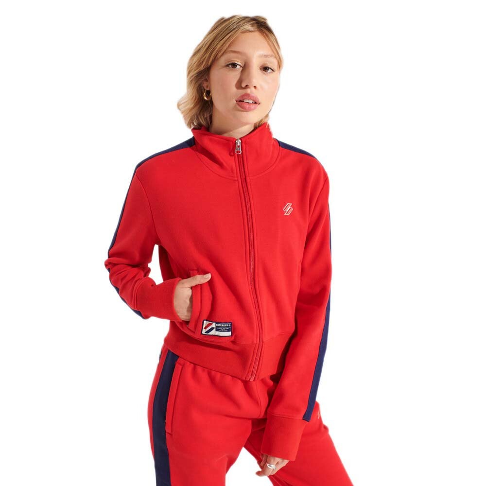 

Толстовка Superdry Code Track Full Zip, красный