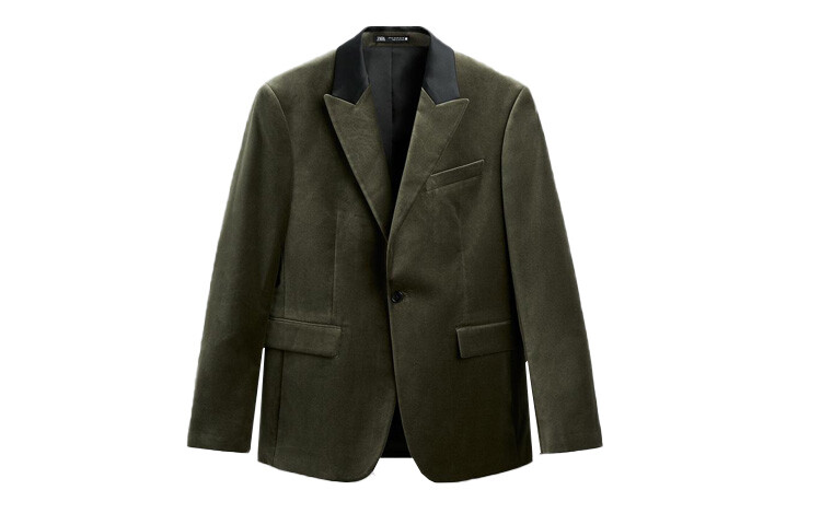 

Деловой костюм мужской серый Zara, серый
