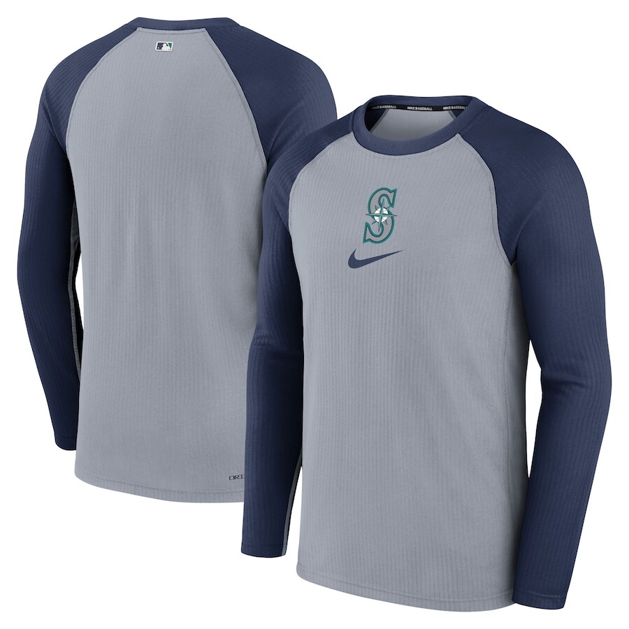 

Футболка с длинным рукавом Nike Seattle Mariners, серый
