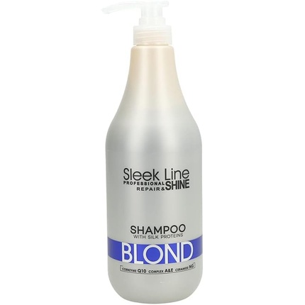 цена Шампунь Sleek Line Silk Blonde 1000мл, Stapiz