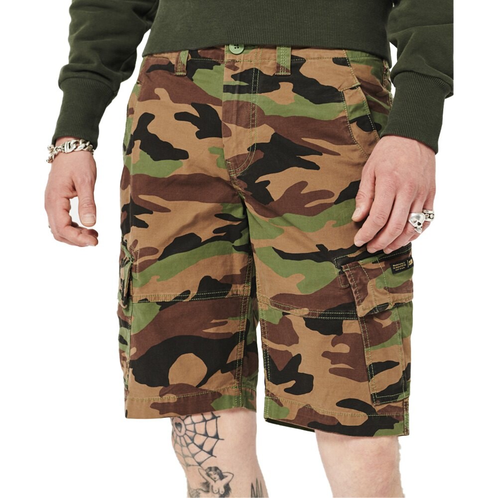 

Шорты карго Superdry Vintage Core, зеленый