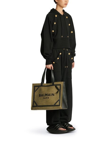 

Холщовая сумка-тоут B-Army среднего размера Balmain