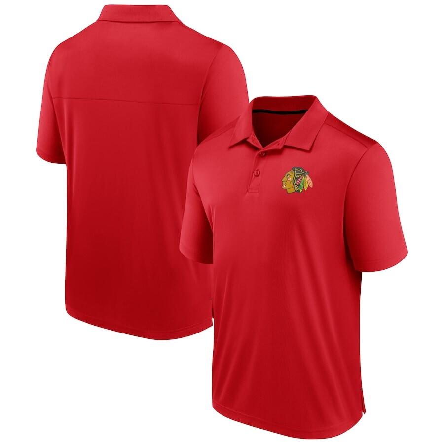 

Поло с коротким рукавом Fanatics Branded Chicago Blackhawks, красный