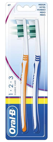 Зубная щетка Oral-B 1-2-3 Twin Зубная щетка 2 шт., Braun Oral- B