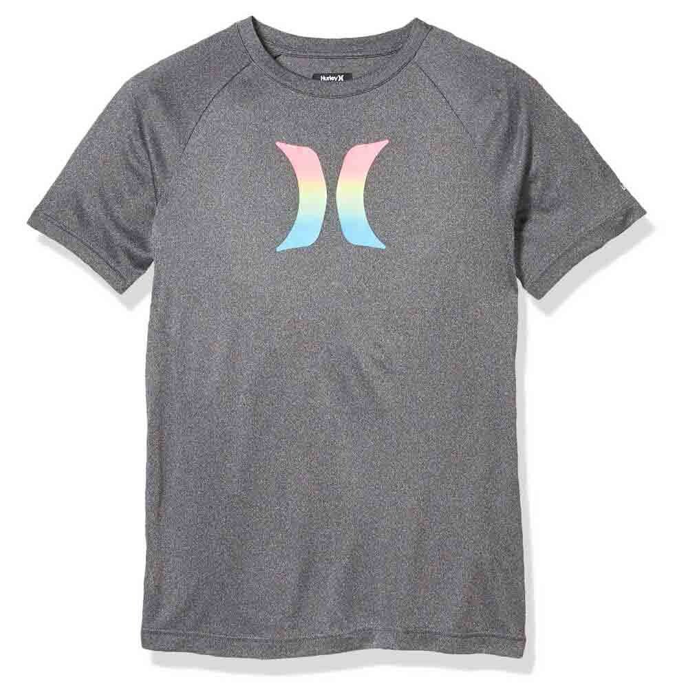 

Рашгард Hurley Ombre Icon UPF 983591 Kids Short Sleeve, серый