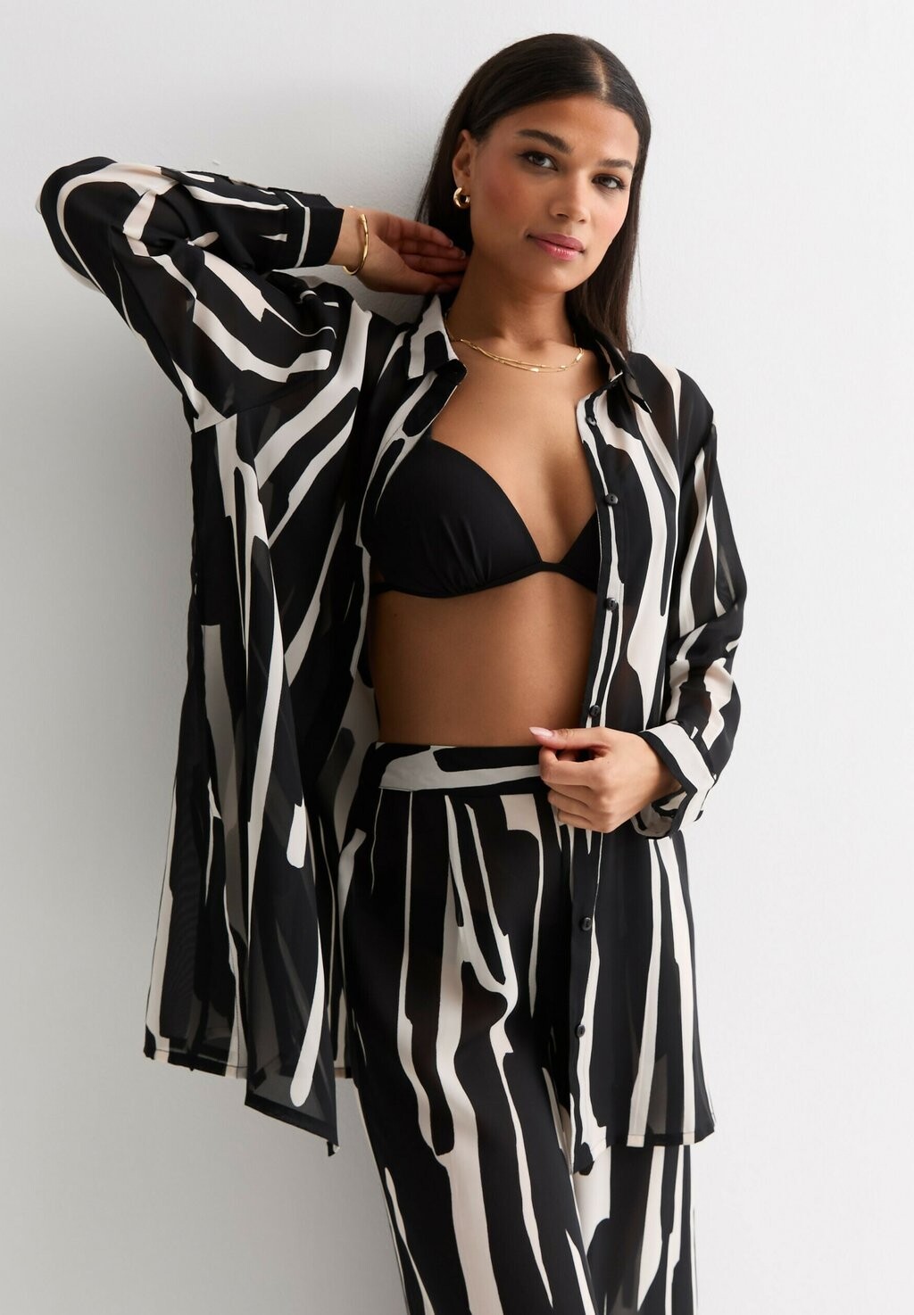 

Пляжный аксессуар MARK MAKING LONG SLEEVE New Look, цвет black pattern