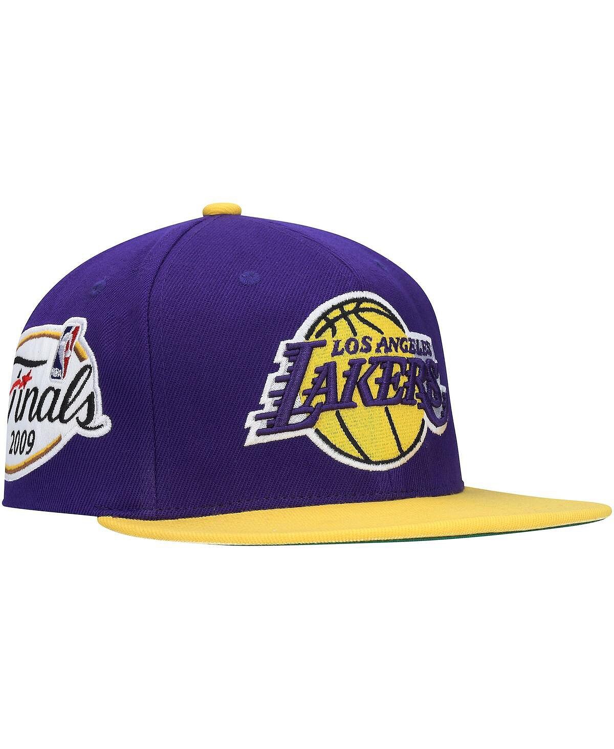 

Мужская фиолетово-золотая кепка Snapback с нашивкой размера Xl Los Angeles Lakers 2009 NBA Finals Mitchell & Ness