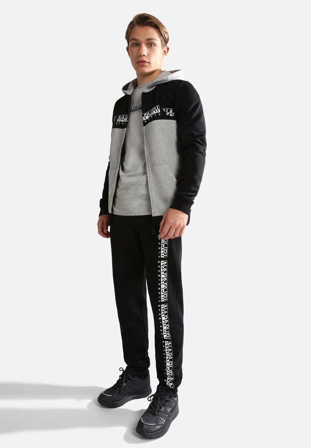 

Футболка с длинным рукавом S Box Ls Napapijri, цвет medium grey melange