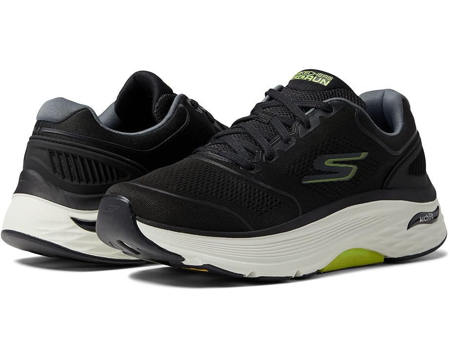 Кроссовки SKECHERS Max Cushioning Arch Fit - Switchboard, цвет Black/Lime самокат black aqua stunt scooter 2 black lime