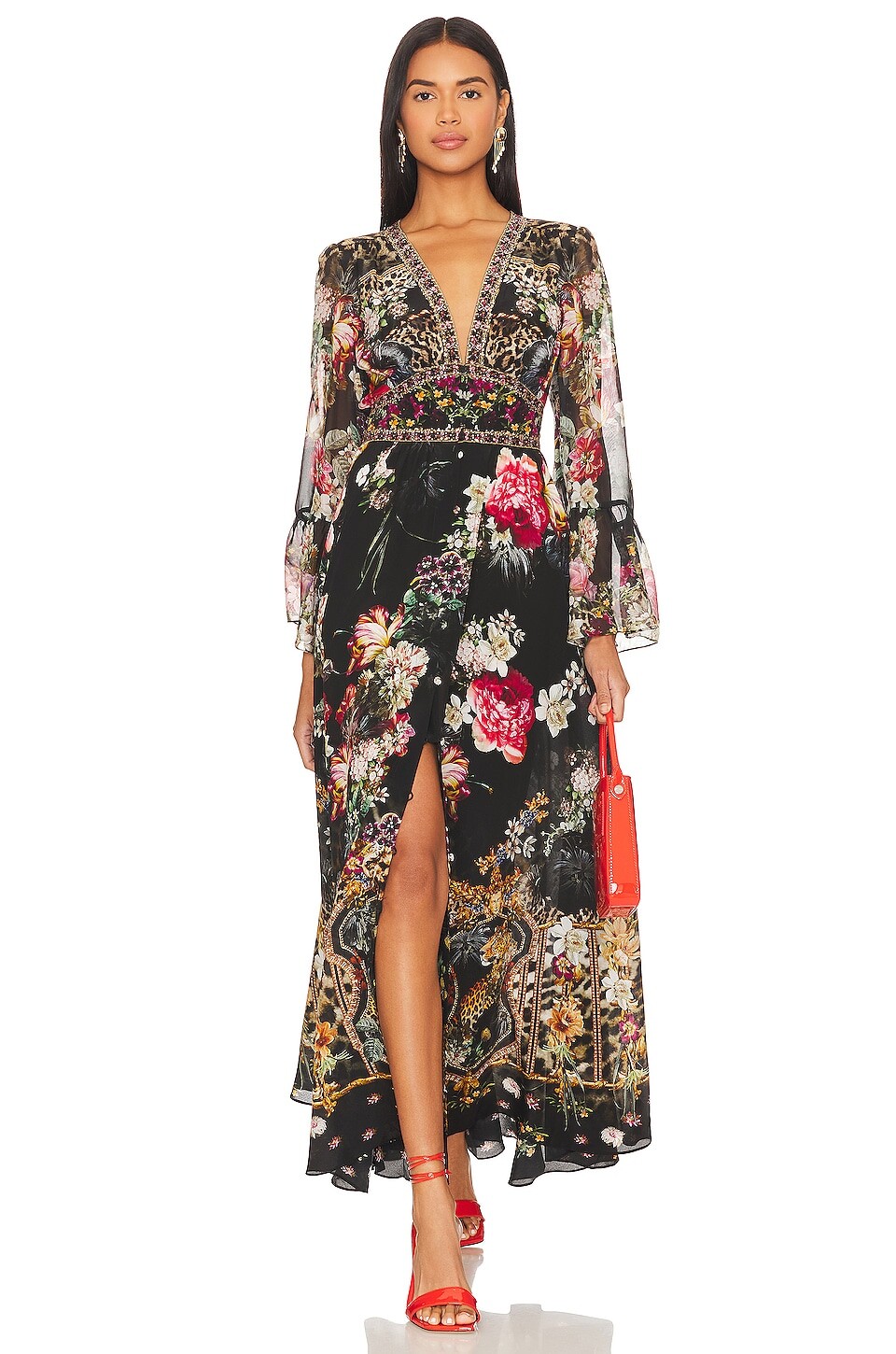 

Платье макси Camilla Ruffle Sleeves, цвет A NIGHT AT THE OPERA