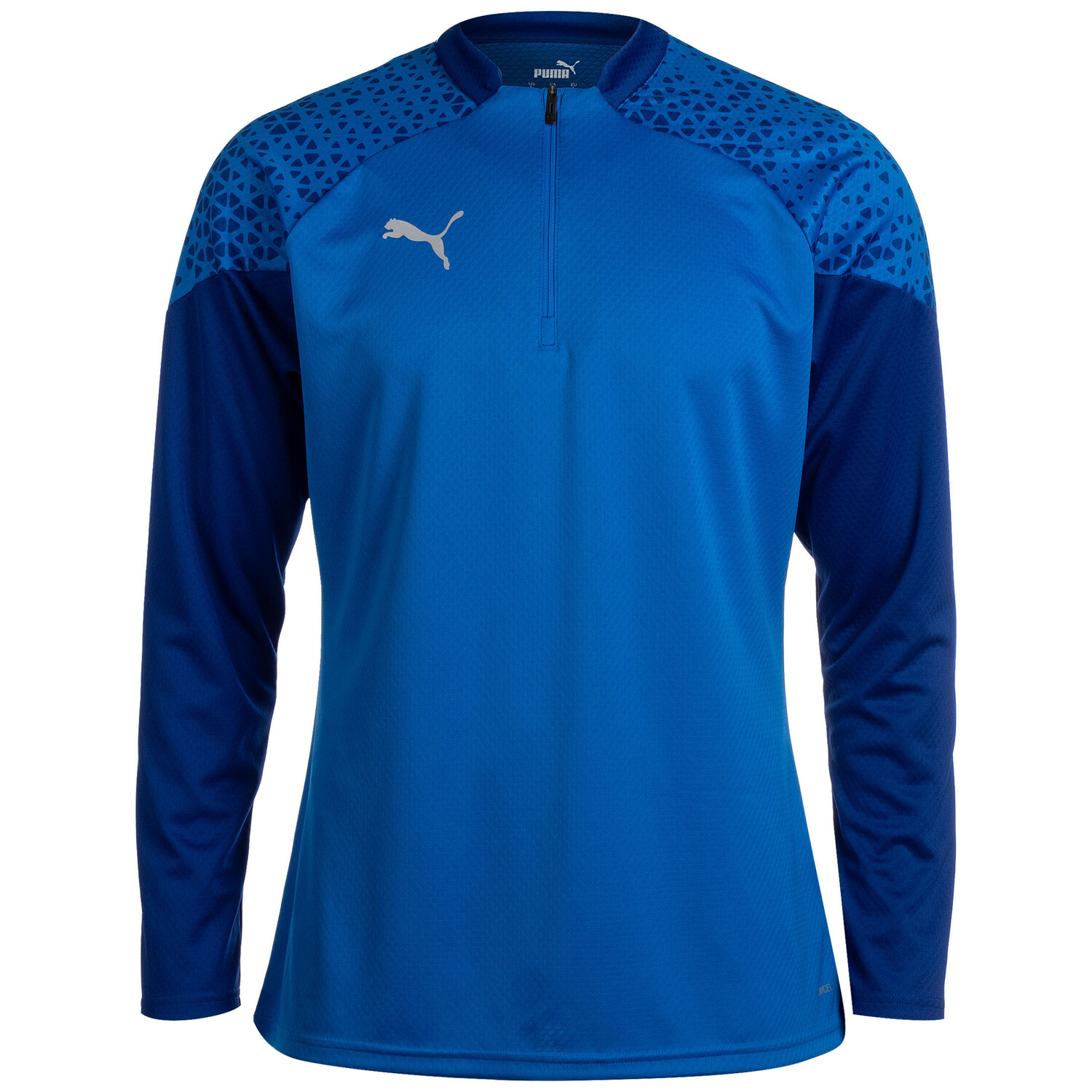 

Лонгслив Puma teamCUP 1/4 Zip, синий