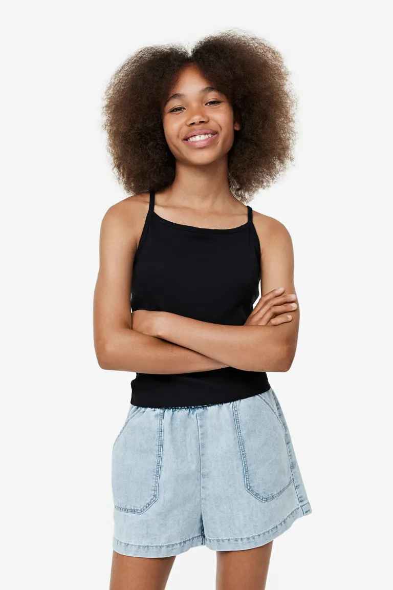 

2 упаковки хлопковых шорт H&M, синий