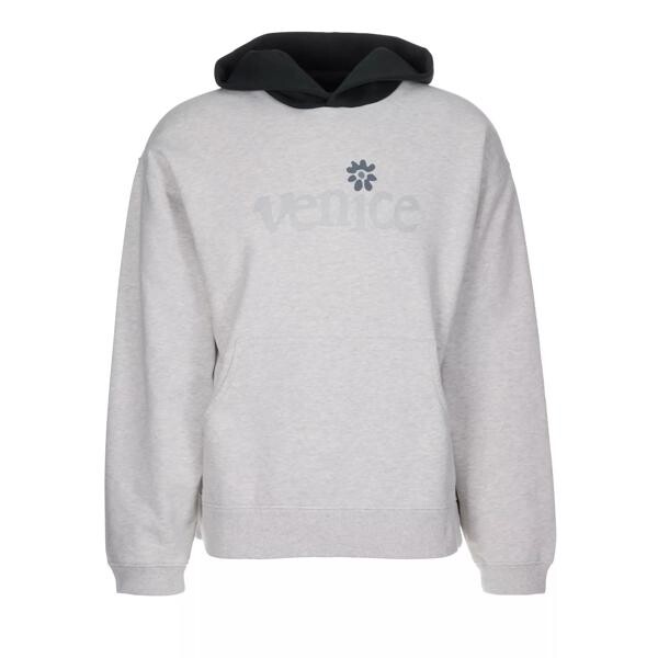 

Футболка hoodie mit grafischem print grey Erl, серый