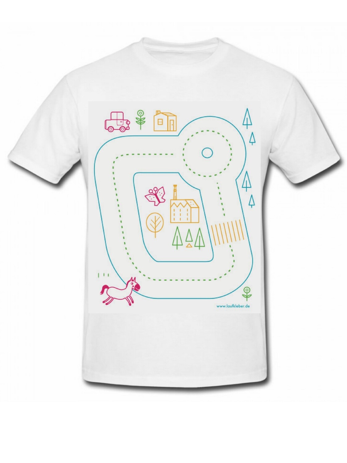 

Футболка Laufkleber Kinder Spielstraße, белый